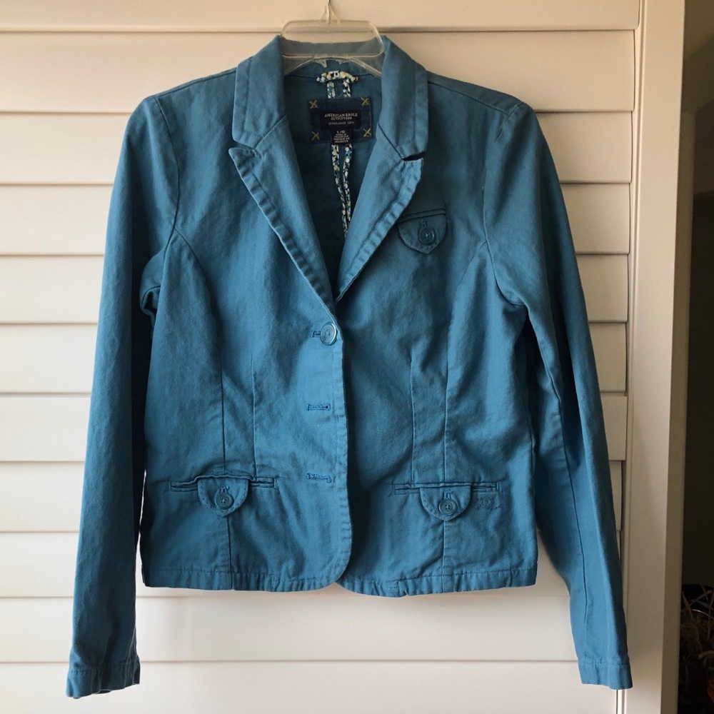 Women’s large teal blazer